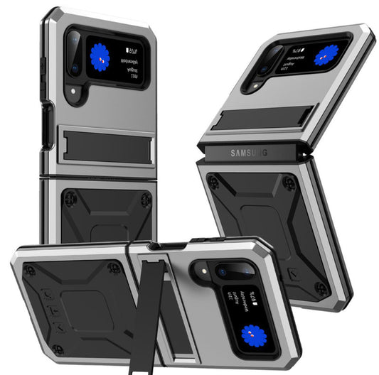 Metal Vajra Galaxy Z Flip3 Case Shockproof Stand Strap Outdoor Sports Full Protection