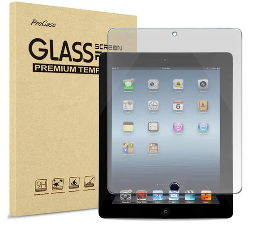 9H HD Transparent 2.5D Tempered Glass Apple iPad 2 Screen Protector