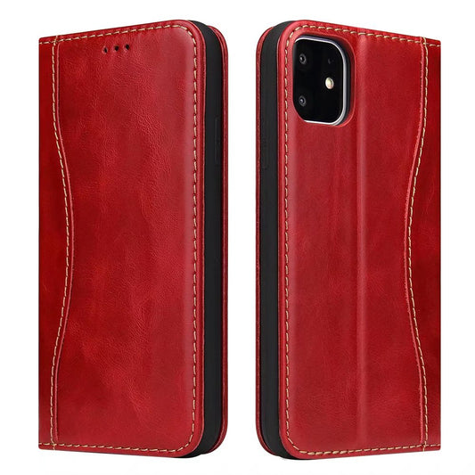 West Gun iPhone 11 Pro Genuine Leather Case Classical Wallet Stand
