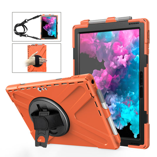 Pirate King Microsoft Surface Pro 4 Case 360 Rotating Stand Holder Shoulder Strap